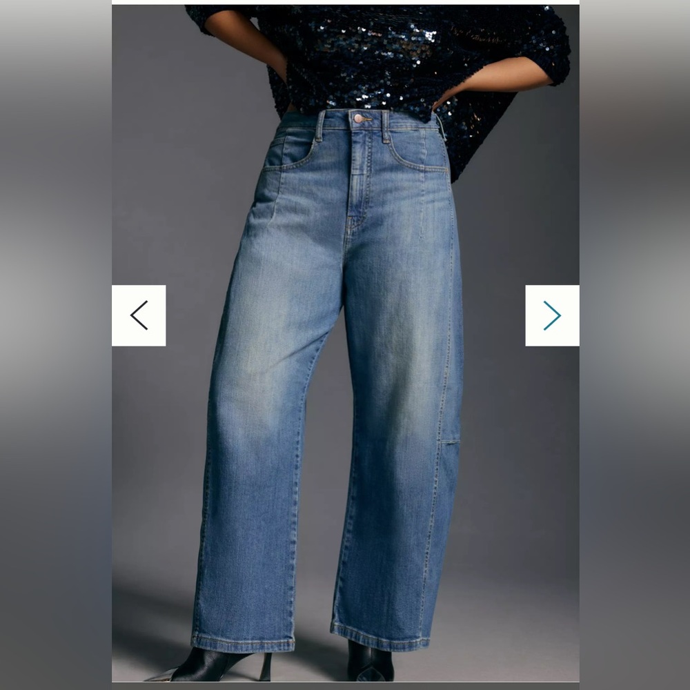Pilcro Blue Ankle & Cropped Jeans